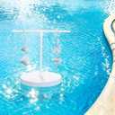 Duck Deterrent for Pool Floating Reflective Bird Scare Device for Outside, Stainless Steel Automatic Wind Spinners to Keep Birds Ducks Away from Your Backyard, Pool, Boat and Garden Roof