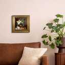 5x5 Picture Frame - Vintage Gold Picture Frame for Tabletop & Wall Mount, 5 x 5 Photo Frame for Living Room, Bedroom, Office Décor & Wedding Gift