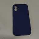 Supdeal Liquid Silicone Case for iPhone 16 Plus - [Camera All-Round Protection] [Soft Microfiber Lining Anti-Scratch] 4 Layer Full Covered Shockproof Gel Rubber Phone Case Cover, 6.7", Navy Blue