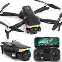 F417 Drone with Camera 1080P HD 90Electric Adjustable Lens RGB LED Light for Adults Beginners,FPV Drone Transmission Gravity Gesture Control Headless Mode Altitude Hold,3D Flip,Black,<249g