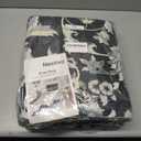 Boho Area Rugs with Non-Slip Backing, Machine Washable, Soft Print Pattern Indoor Carpet, Vintage Floral Mat, Ideal for High Traffic Areas in Living Room, Home, Black 6'x9'