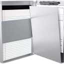 Sunnyclip Aluminum Clipboard with Storage (Letter Size), Metal Recycle Form Holder Portfolio Binder with Clip Inside Posse Box, for Office Business Medical Professionals Stationer (Letter Size 13 x 9 x 1 in)