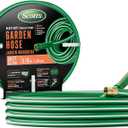 Scotts 50 ft. Heavy Duty Garden Hose 5/8 in. Diameter, 4-Ply, 400 PSI High-Pressure, Easy-to-Coil Water Hose with Crush-Resistant Couplings and Twist-Resistant Collar for Lawn and Garden