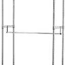 Amazon Basics Adjustable Clothes Rack for Handing, Double Hanging Rod Garment Rolling Closet Clothing Organizer, Chrome, 36'' x 14'' x 72''