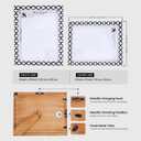 Handicrafts Home Decorative Resin Inlay White Picture Frame Set of 2, 8x10