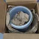 famiware Ocean Utensil Holder, 7.2"+5.8" Ceramic Kitchen Utensil Holder for Countertop, 2 Pieces Cooking Utensil Crocks, Utensil Organizer for Spatula & Spoon, Kitchen Decor, Set of 2, Blue