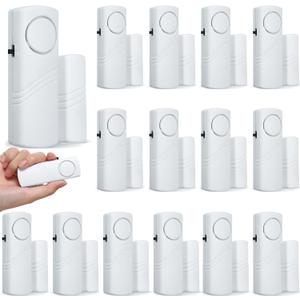 Youyole 16 Pieces Door Window Alarm for Home Security Bulk Wireless Door Window Alarm Sensors Anti Theft Security Burglar Bell for Safety, Doorbell, Office, House Safety Protection