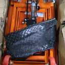 VEVOR Hydraulic Lift Table Cart, 330lbs Capacity 28.5" Lifting Height, Manual Single Scissor Lift Table with 4 Wheels and Non-Slip Pad, Hydraulic Scissor Cart for Material Handling and Transportation (Orange)