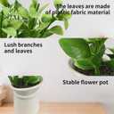 Cutepet 3 Pack Artificial Plants Small Fake Plants, Mini Faux Plants Indoor/Outdoor Potted Plant,Artificial Greenery for Home Office Bathroom Table Decoration