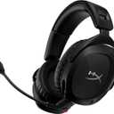 HyperX Cloud Stinger 2 - Wireless Gaming Headset Compatible with PC. Noise-cancelling Swivel-to-mute Microphone, Comfortable Memory Foam, UP to 20 hours of battery life,Black