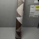 OLANLY Large Door Mat Indoor Entrance Washable 48x32, Odor-Free Low-Profile Front Back Geometric Doormat, Absorbent Resist Dirt Entry Carpet, Easy to Clean Sturdy Floor Mats for Entryway, Dark Brown