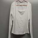 Trendy Queen Womens Long Sleeve Shirts Crop Tops Square Neck Going Out Basics Tees Y2K Winter Clothes 2025 (Small, White)