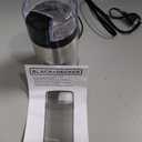 BLACK+DECKER One Touch Coffee Grinder, 2/3 Cup Coffee Bean Capacity, Spice Grinder, One Touch Push-Button Control -150 Watts -Stainless Steel Blades
