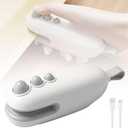 Mini Bag Sealer, 2025 Upgraded 2 in 1 Sealer with Cutter and Magnet, USB Rechargeable Chip Bag Heat Seal, Portable Handheld Resealer Machine for Plastic Bags Snack Bags Food Storage (1, White)