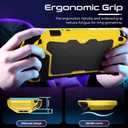 Toladoshop Dockable for Switch 2 Grip Case (2025) Accessories, Armor Slim Military-Grade Protection for Detachable 3PCS Design Joncon Holder with Screen Protectors and Joystick caps, Yellow