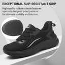 Treesky Non Slip Work Shoes for Women - Ultra Lightweight Slip Resistant Sneakers for Nursing, Food Service & Kitchen, Ideal for Wet Environments, Walking & Standing All Day 6/7.5