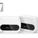 Smart Retail People Counter, Wireless Type-C Charging Door Counter, Infrared Customer Counter Capable of Exporting Data, Suitable for Flow Statistics in Shopping Malls, Retail Stores, Libraries White