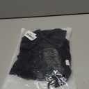 SINROYEE Womens Lace Nightgown Sexy Chemise V Neck Slip Satin Silk Negligee Nightdress (Black)