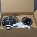 Nuwave Healthy Duralon Blue Ceramic Nonstick Cookware Set, Diamond Infused Scratch-Resistant, PFAS Free, Dishwasher & Oven Safe, Induction Ready & Evenly Heats, Tempered Glass Lids & Stay-Cool Handles