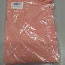 Womens Cap Sleeve T Shirts V Neck Casual Tops Oversized T-Shirt Summer Trendy Lightweight Loose Fit Basic Tees (Pink, L)