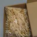 Hushee 300 Pcs Disco Ball Cocktail Picks 4.7 Inch Bamboo Decorative Toothpicks for Appetizers Drinks Fancy Skewers for Party Wedding Bar Restaurant Home Disposable Food Garnish Sticks (Gold)