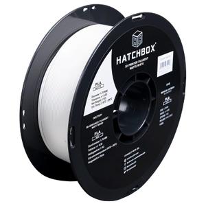 HATCHBOX Matte PLA 3D Printer Filament, Dimensional Accuracy +/- 0.03 mm, 1 kg Spool, 1.75 mm, White