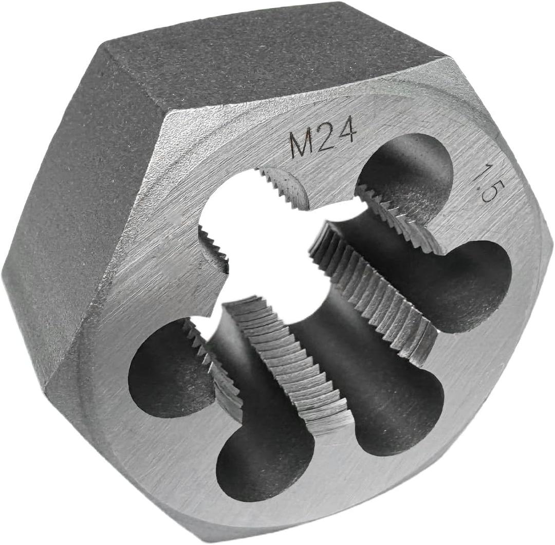 M24x1.5 Metric Hex Rethreading Die Alloy Steel Right Hand Die for Thread Repair and Maintenance