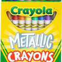 Crayola Metallic Crayons, Kids Art Supplies, 24 Count, Coloring Supplies, Gift for Kids, Ages 3, 4, 5, 6