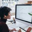 24 Pack Graph Paper Pad 8.5 x 11, 4x4 Graph Ruled, Grid Paper Pad 8-1/2x11