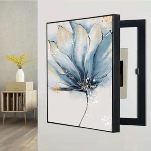 19.7 X 27.6 in Breaker Box Cover Decorative Electrical Panel Cover | Wall Mounted Decorative Fuse Box Covers Aluminum Alloy Frame for Living Room Home Office