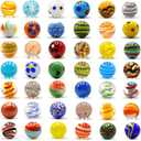 42 Pcs Marbles for Kids Enthusiasts 0.63 inch Small Handmade Glass Decoration Bulk Set for Marble Games Toy Cool Colored Unique Marbles