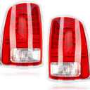 LED Tail Light Assembly Compatible With 2013-2018 Dodge Ram 1500,2014-2018 Ram 2500 3500 Driver and Passenger Side Outer Tail Lamp Replace# CH2800202