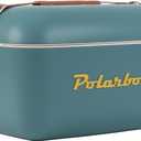 Polarbox 20L Cool box, Ice Box, Large Cool Box, For Picnics, Beach, Camping, Garden, Cool Storage Box - Marine Blue Classic