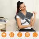 Vofuoti Portable Heating Pad for Neck and Shoulders, Cordless Heating Pad with Battery and 3 Heat Settings, Weighted Electric Heated Neck Shoulder Wrap, 16'' x 22'', 2.2lbs