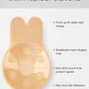 Sticky Bra Push Up 2 Pairs,Adhesive Bras Strapless Backless Bra for Women with Pasties (Beige+black)