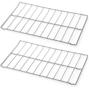Zonon 2 Pcs Oven Racks Replacements Stove Oven, 25 x 15 Inch 304 Stainless Steel Shelf Grill Rack Compatible with Replace Range Stove
