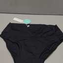 Beautikini Period Swimwear Bikini Menstrual Swim Bottoms Leakproof Bathing Suits for Teens Girl (Small, Dark)