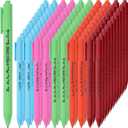 100 Pcs Bible Verse Pens Christian Ballpoint Pens Inspirational Quotes Writing Tool Small Retractable Tiny Black Ink Religious Gifts for Women Men Office School