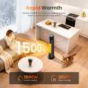 FLANUR PTC Ceramic Space Heaters for Indoor Use, 1500W WiFi Electric Heater
