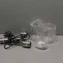 KLSS Brushed Nickel Pendant Lights Kitchen Island  Clear Glass Pendant Light Fixture Multiple Stems Rods 3 Units 12 Inch 3 Units 4 Inch (3 Pack Brushed Nickel)