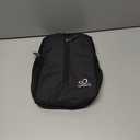 WATERFLY Crossbody Sling Backpack Sling Bag Travel Hiking Chest Bag Daypack (Black)