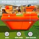 WARSUN Foam Ball Pit 10x10Ft with Built-in Fan Ball Pit Inflatable for Kids Toddlers, Hours of Fun ActivityOrgane