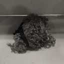 CINHOO Silver Grey Headbands Wigs For Black Women Curly Wavy Salt and Pepper Half Wigs With Headband Attached for Black Women Shoulder Length for Daily Use (16inch)