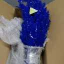 Vickerman 2' x 20" Blue Artificial Pre-Lit Christmas Tree with 50 White LED Lights and Plastic Tree Stand