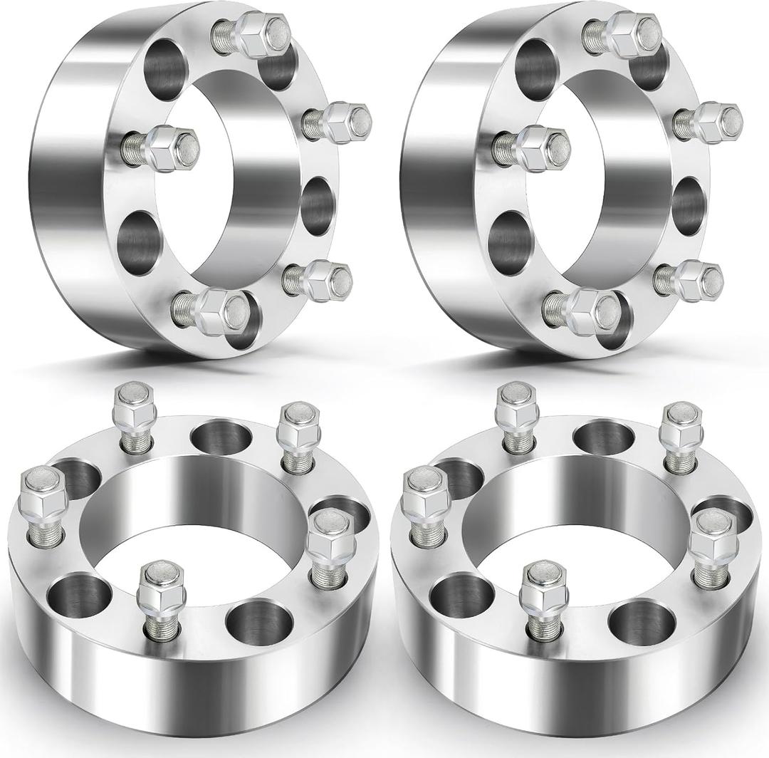 ECCPP 4PCS 2 inch 50mm Wheel Spacers 5x5.5 to 5x5.5 5x139.7 to 5x139.7 108mm CB 9/16" 5 Lug fits for 2005-2010 for Dodge Dakota| 2004-2010 for Dodge Durango| 1994-2010 for Ram 1500