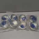 4 x XIKE 2 Set 2.72" OD Trailer Bearings Dust Cap Grease Cap with Rubber Plugs, Fits Trailer Wheel Hub 7,000 to 8,000 lb Axles. (Blue)