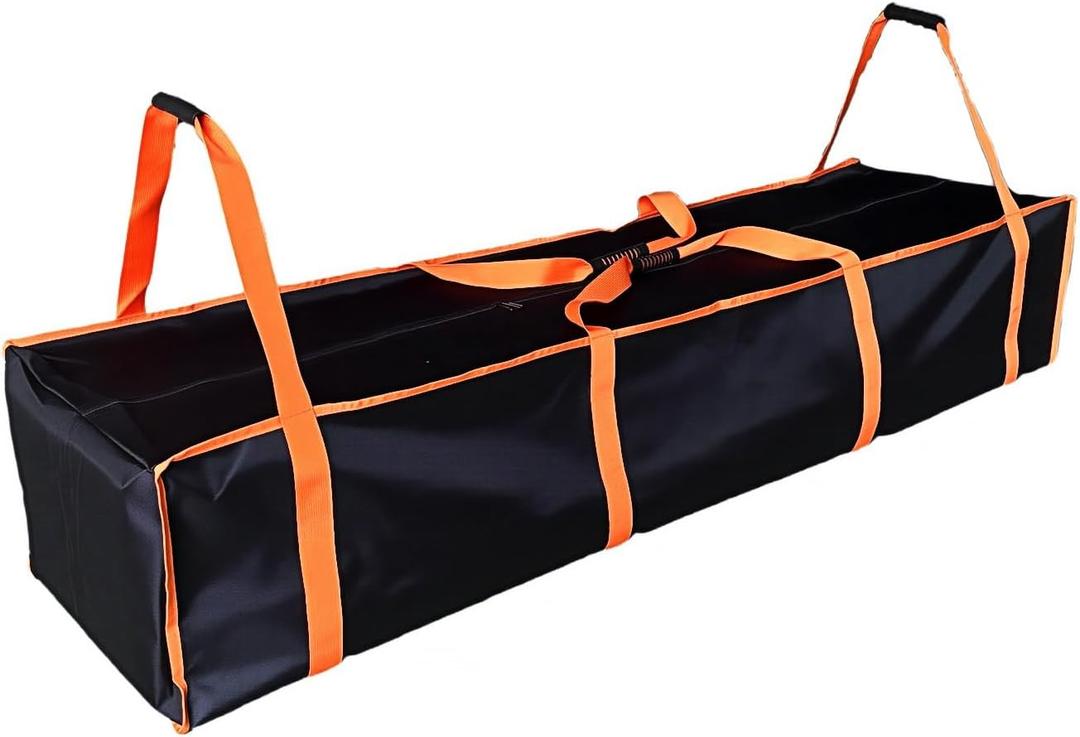 Large Tent Storage Bag 63X17.5X11.5in with Handles - 10*20ft , 20*30ft Pop Up Canopy Frame Replacement Parts,Workable for Party Tent Bag ,Heavy-Duty Water Resistant Oxford Fabric (orange, 63 inch)