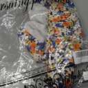 Ladlop Summer Square Neck Tank Tops for Women Pleated Loose Fit Casual Sleeveless Tops Shirts Flowy (XX-Large, Floral Print 8)