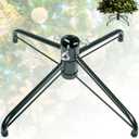 JSungo Folding Christmas Tree Stand, 16.3inch Replacement Christmas Tree Base for 4-6 Feet Artificial Tree, Metal Xmas Tree Holder Fits 0.5 - 1.37 Inch Tree Pole, DarkGreen
