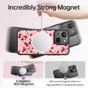 FUNMIKO for iPhone 14 Case Military-Grade Protection & Wireless Charging - Trendy Floral Design for Women Girls, Non-Slip Matte Phone Cover with Shockproof Corners - Cherry Blossom